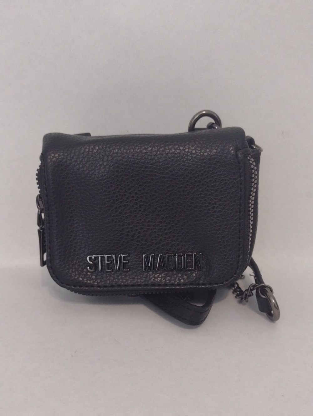 Steve Madden Black Mini Crossbody Bag (J1034)